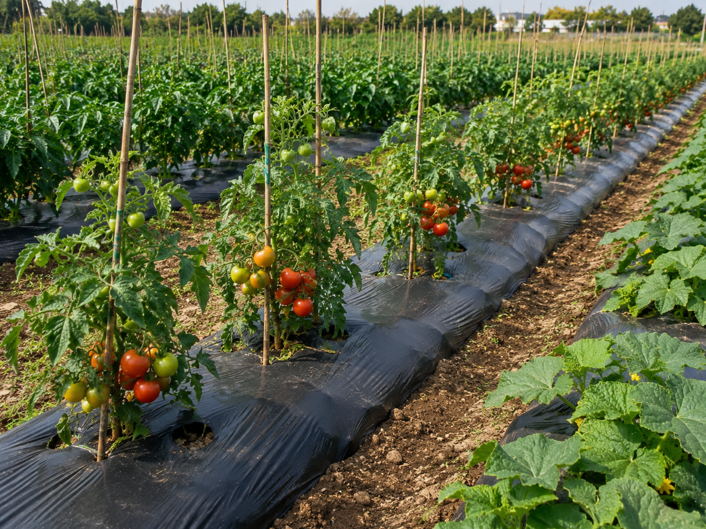 Agricultural mulch film for vegetable planting