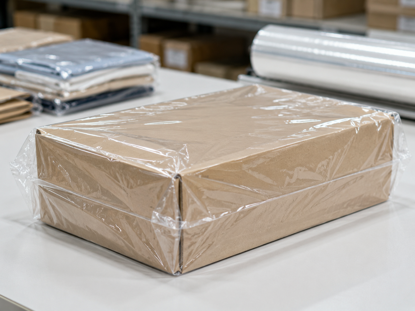 PE packaging film for product wrapping