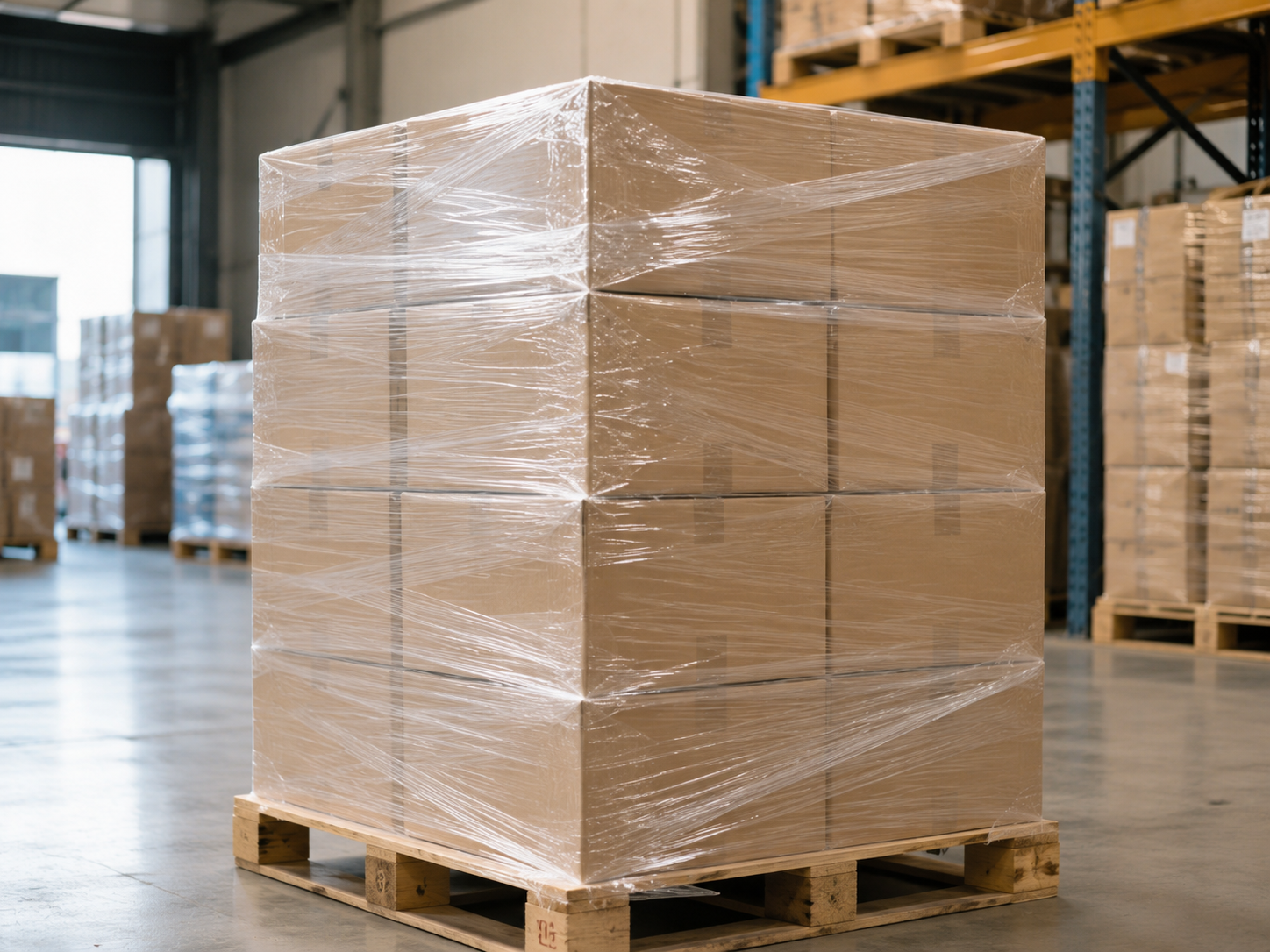 Packaging film for warehouse and storage protection